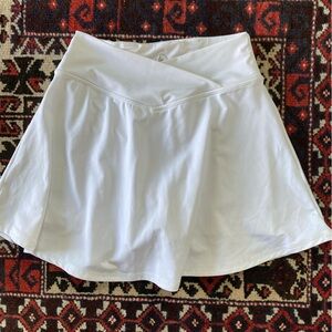 90 Degree White Kids Skort